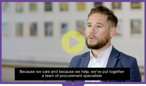 Because we care and because we help, we've put together a team of procurement specialists